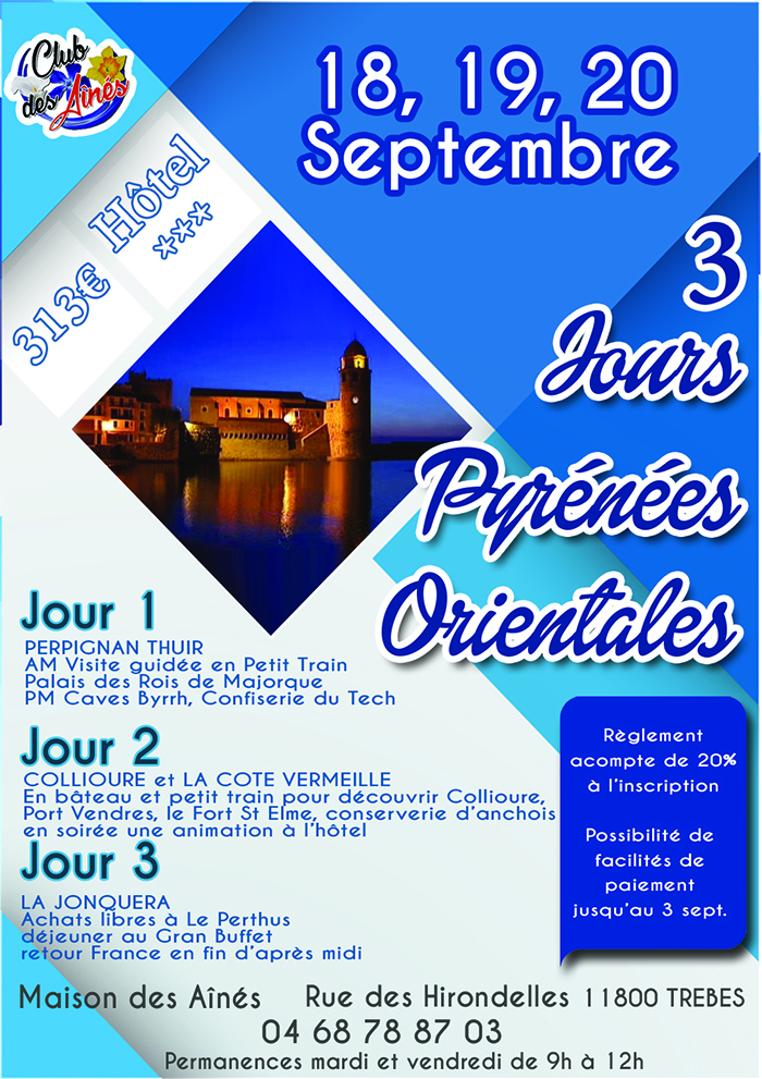 voyage ainés Trèbes  sept2019