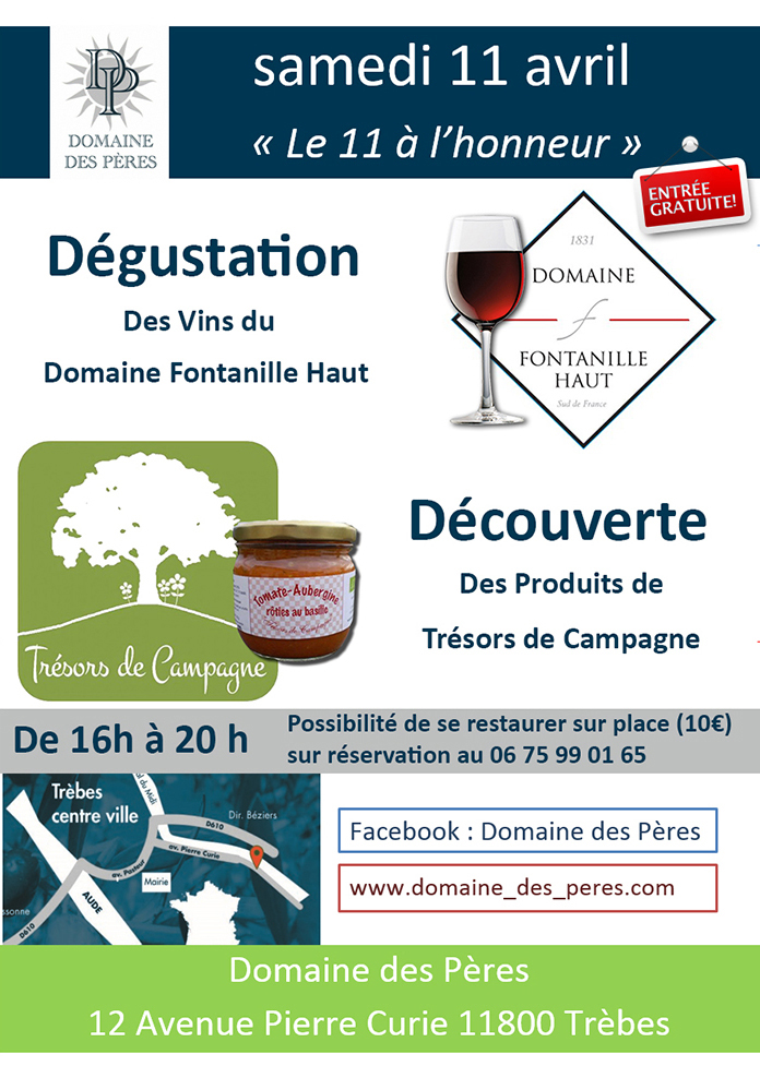 domaine des pères avril 2015 annonce