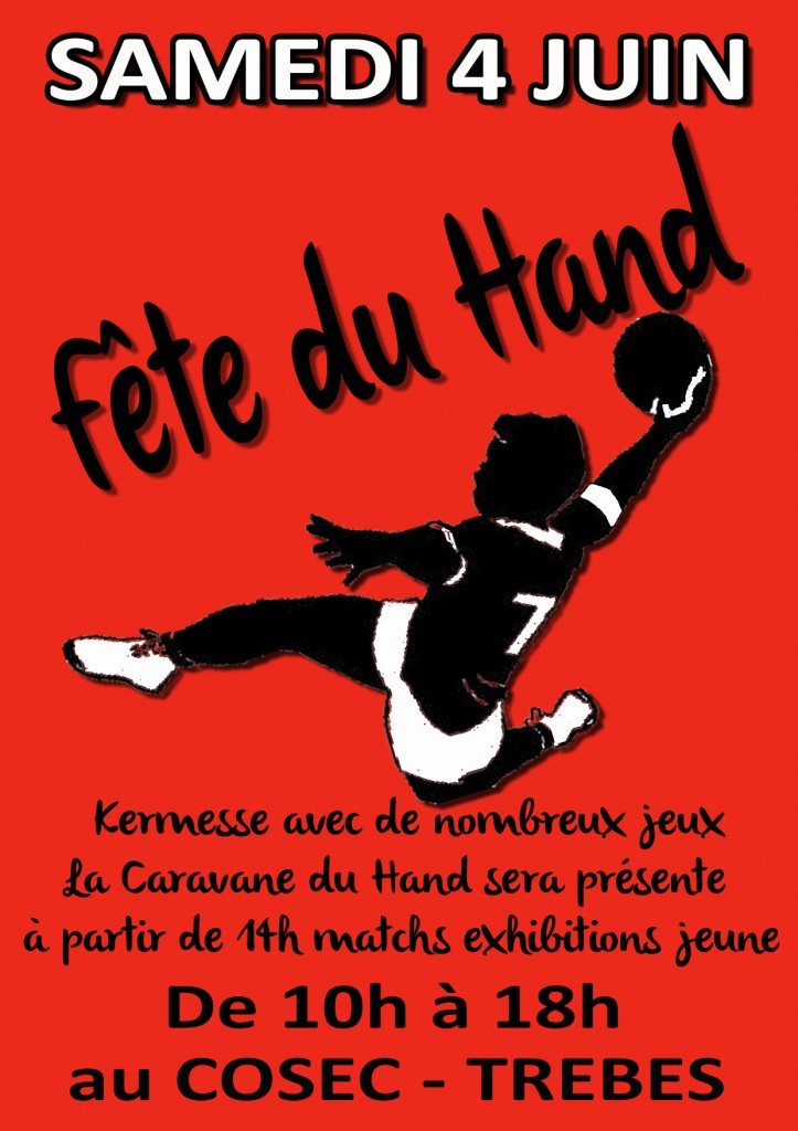 hand affiche fete juin 2016 rouge