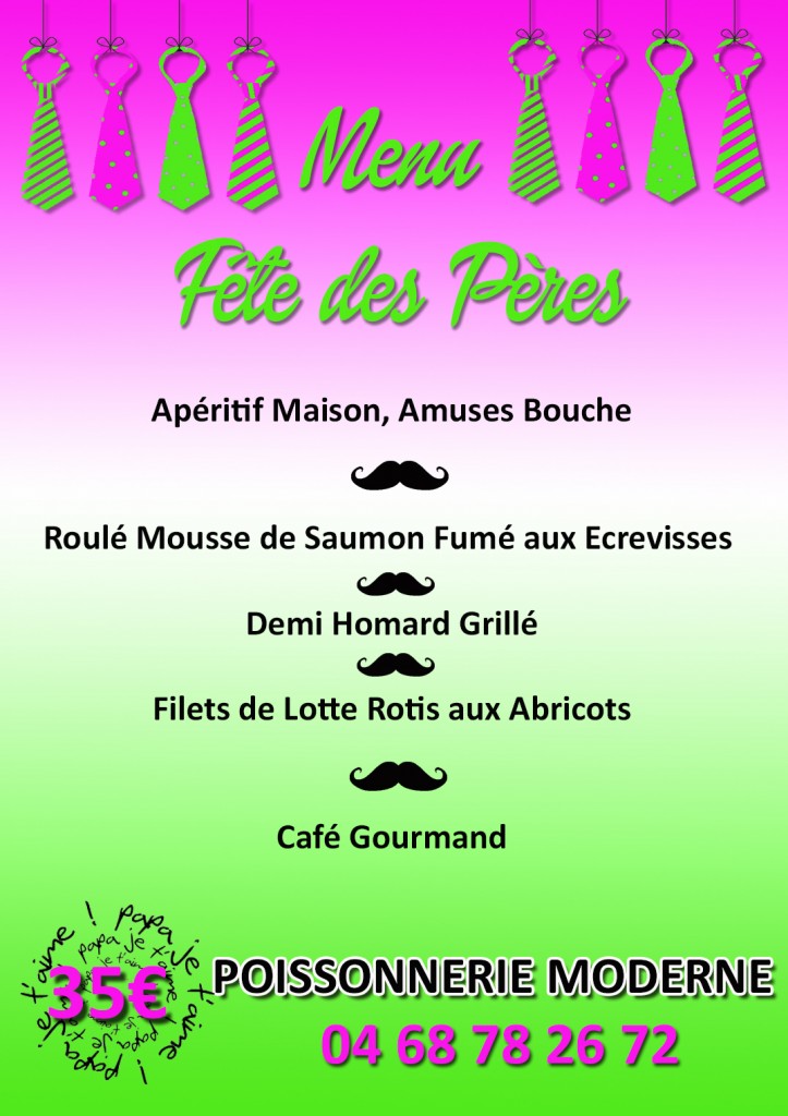 poissonnerie fête des pères 2016