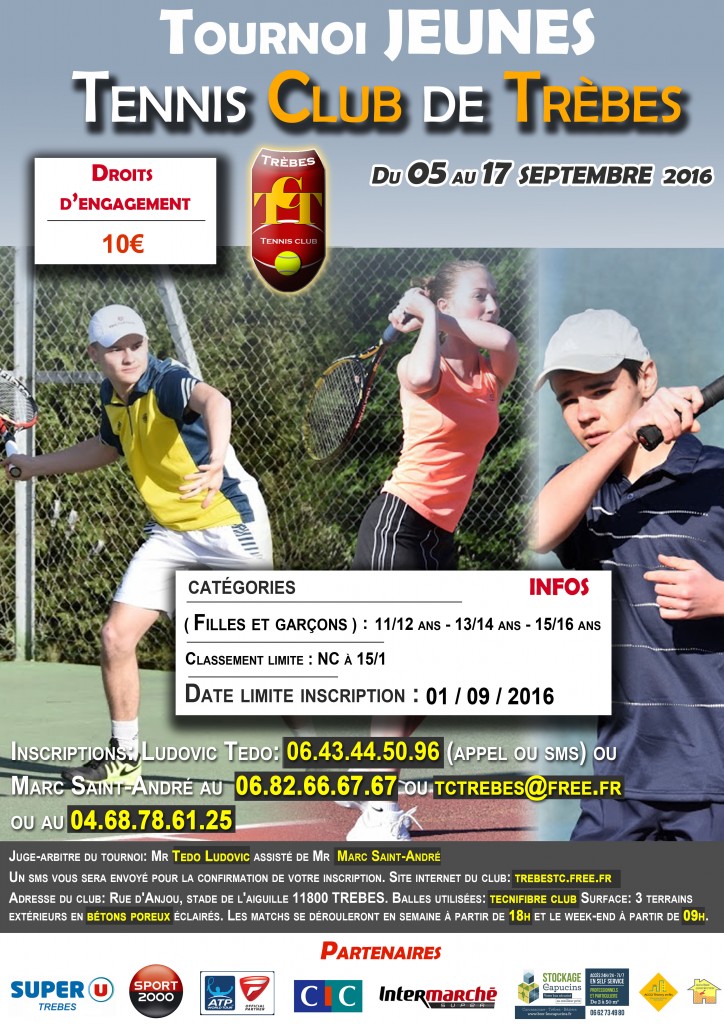 Tennis tournoi jeune