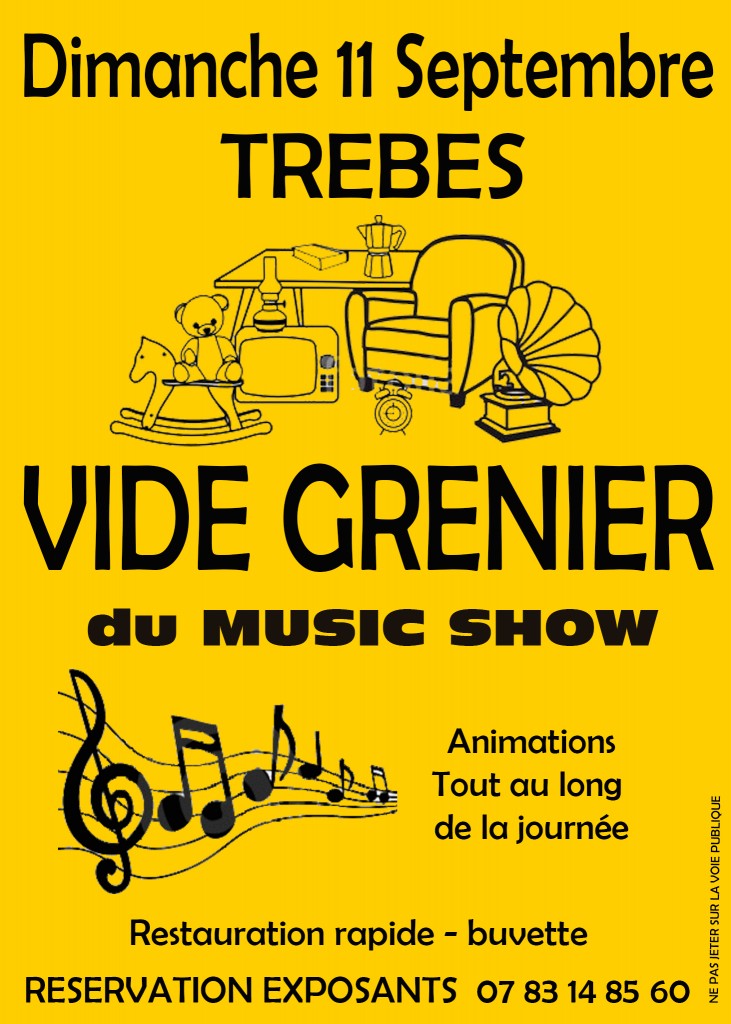 music show vide grenier septembre 2016