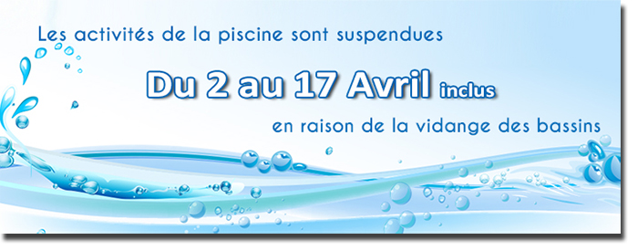 Piscine fermée 2017