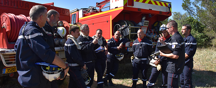 pompiers manoeuvre trèbes