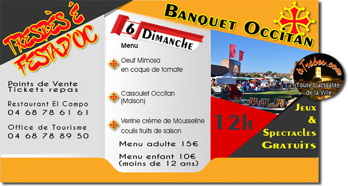 festad'oc 2017 banquet dimanche trèbes