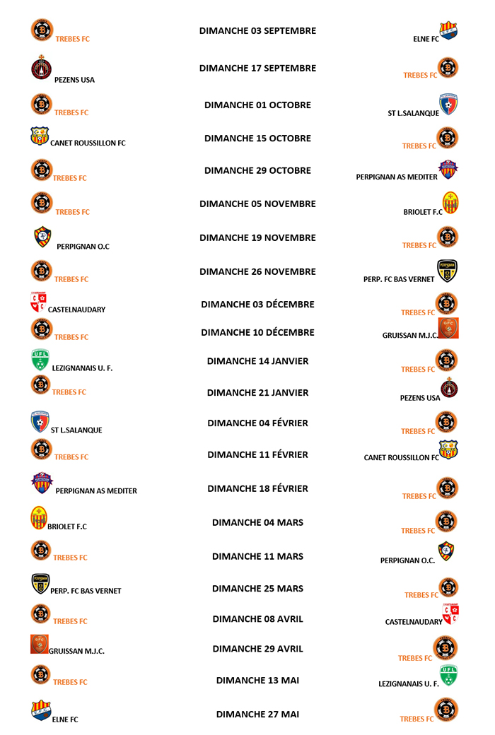 foot tfc calendrier 2017-2018