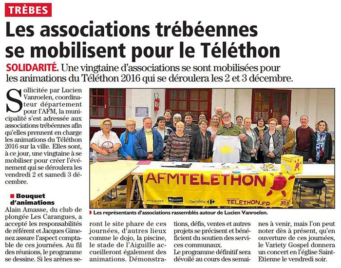 téléthon nov 2016