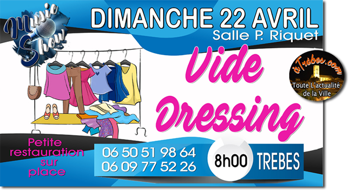 affiche vide dressing avril 2018 Trèbes