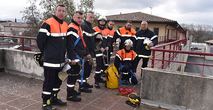 pompiers Trèbes manoeuvre