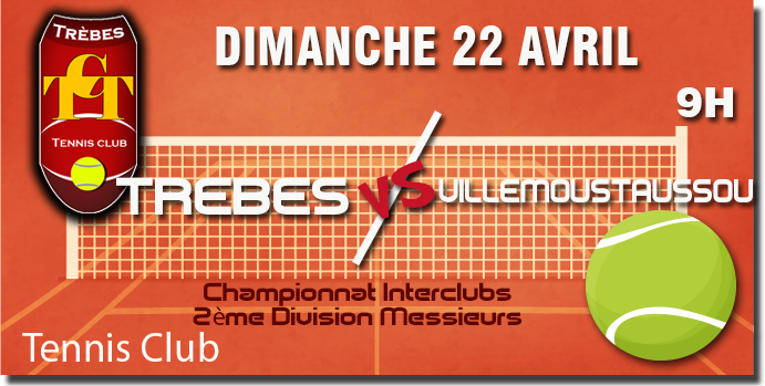 Tennis annonce 22 AVRIL