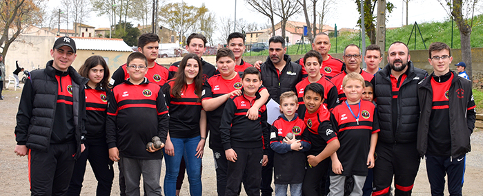 pétanque  jeunes 2018 avril 2