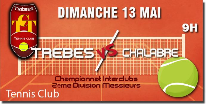 Tennis annonce 13 mai