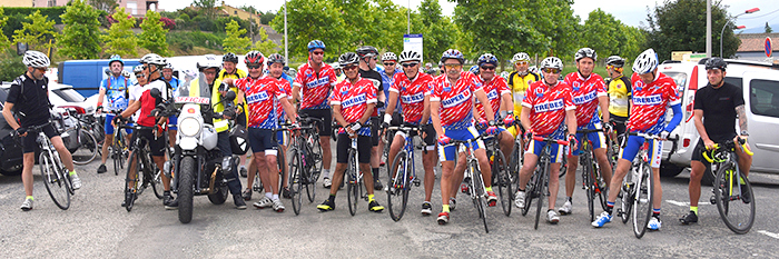 départ cyclos Trèbes