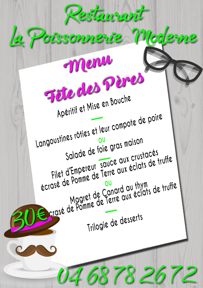 poissonnerie menu fête des pères 2018  a4