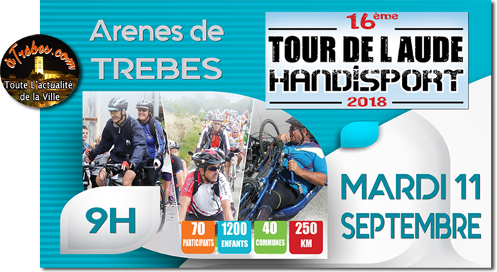 TOUR DE L'AUDE hANDISPORT 2018 TREBES