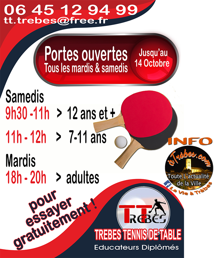 infos rentrée  portes ouvertes  sept2018 Trèbes