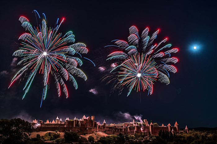 André Lesueur Cité_Carcassonne_Feu_d'Artifice_2019